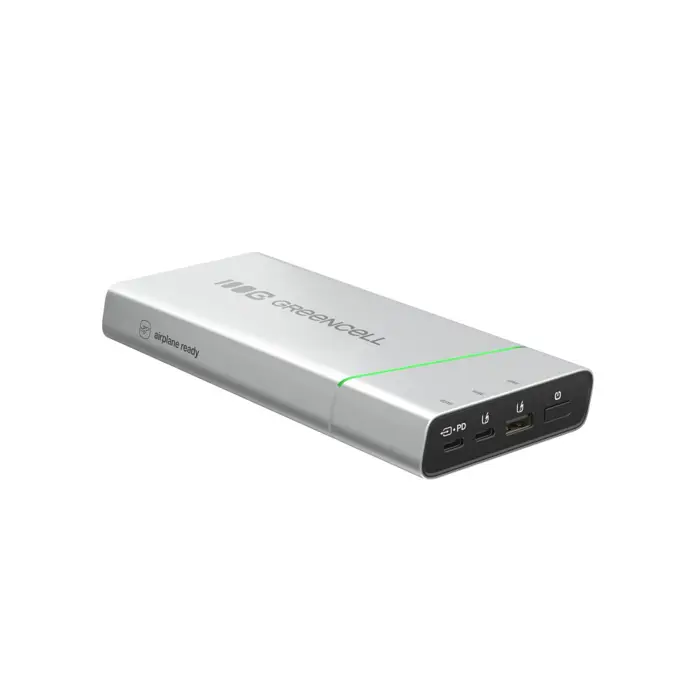 Green Cell PBPLGC20P power bank Lithium-Ion (Li-Ion) 20800 mAh Aluminium, Black, Green, Light grey, Silver