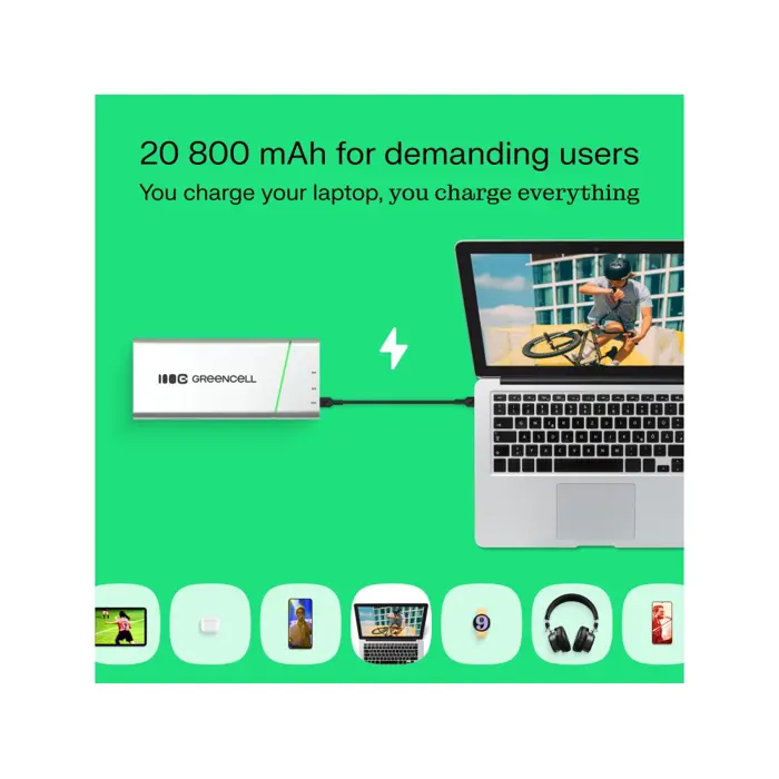 GREEN CELL POWERBANK POWERPLAY PRO PL 20800MAH 65W