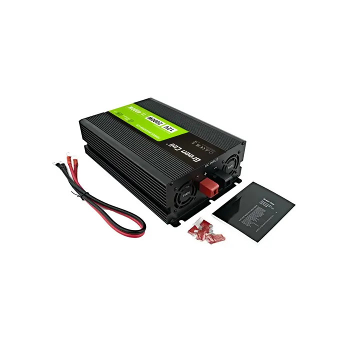 Green Cell PowerInverter LCD 12V to 230V 2000W/40000W car inverter with LCD display - pure sine wave