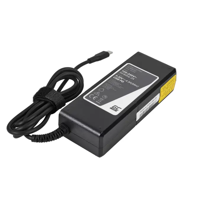 Green Cell PRO (AD139P) AC adapter 90W/20V/3.25A USB-C za laptope, tablete, konzole