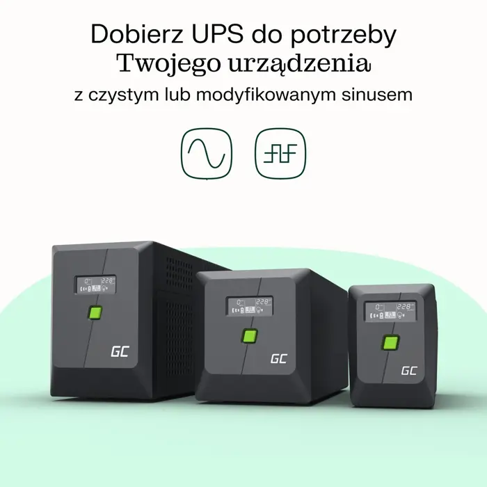 GREEN CELL UPS POWERPROOF 360W/650VA MOD. SINE