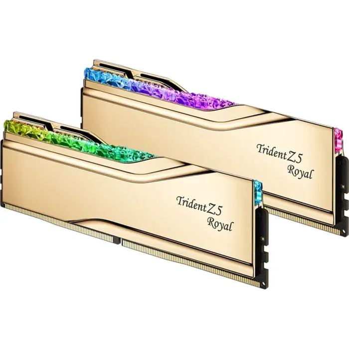 G.Skill DDR5 - 32GB - 6000 - CL - 28, single (gold, F5-6000J2836G16GX2-TR5G, Trident Z5 Royal RGB, INTEL XMP)