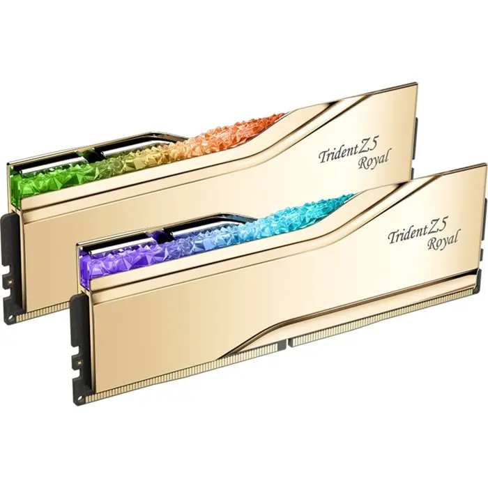 G.Skill DDR5 - 32GB - 6000 - CL - 28, single (gold, F5-6000J2836G16GX2-TR5G, Trident Z5 Royal RGB, INTEL XMP)