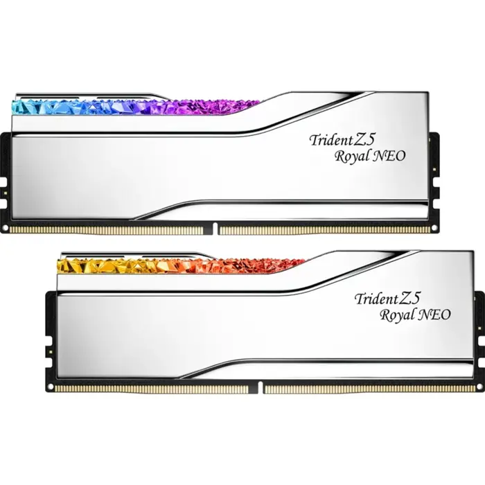 G.Skill DDR5 - 32GB - 6000 - CL - 36 (2x 16 GB) dual kit, RAM (silver, F5-6000J2836G16GX2-TR5NS, Trident Z5 Royal Neo, AMD EXPO)