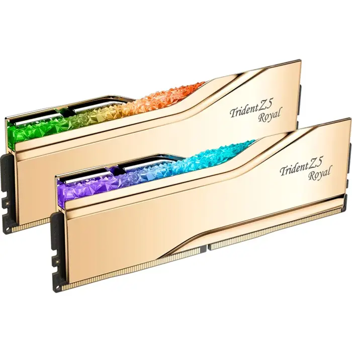 G.Skill DDR5 - 32GB - 7200 - CL - 34 (2x 16 GB) Dual-Kit (gold, F5-7200J3445G16GX2-TR5G, Trident Z5 Royal, INTEL XMP)