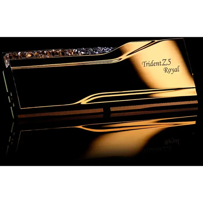 G.Skill DDR5 - 32GB - 7200 - CL - 34 (2x 16 GB) Dual-Kit (gold, F5-7200J3445G16GX2-TR5G, Trident Z5 Royal, INTEL XMP)