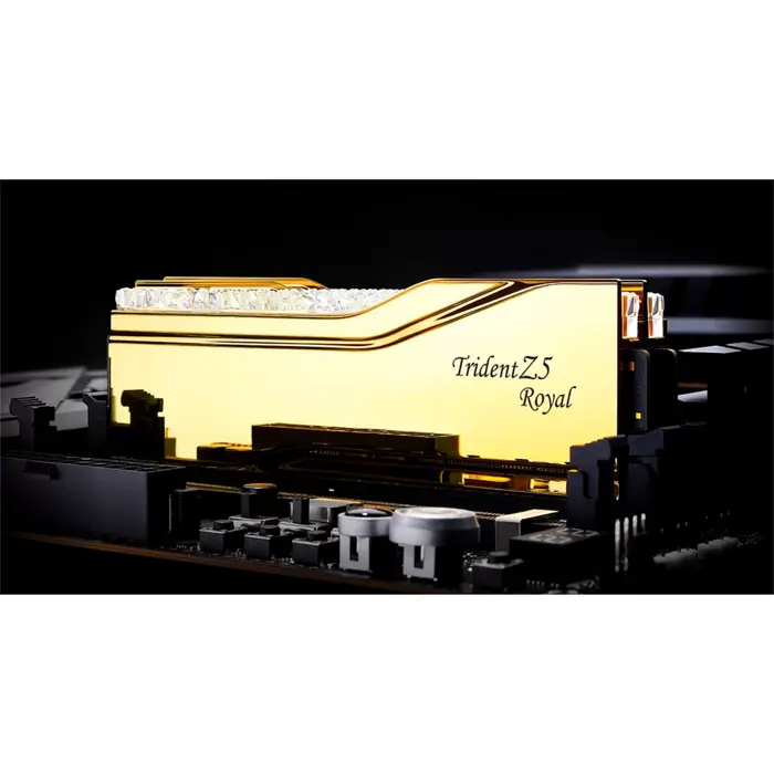 G.Skill DDR5 - 32GB - 7200 - CL - 34 (2x 16 GB) Dual-Kit (gold, F5-7200J3445G16GX2-TR5G, Trident Z5 Royal, INTEL XMP)