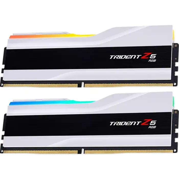 G.Skill DDR5 - 32GB - 7200 - CL - 34 (2x 16 GB) dual kit, memory (white, F5-7200J3445G16GX2-TZ5RW, Ripjaws M5 RGB, INTEL XMP)