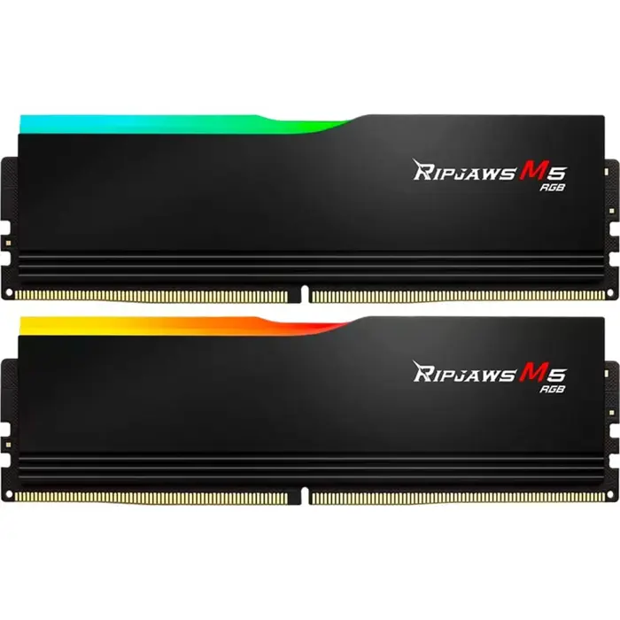 G.Skill DDR5 - 64GB - 5200 - CL - 40 (2x 32 GB) Dual-Kit (black, F5-5200J4040A32GX2-RM5RK, Ripjaws M5 RGB)