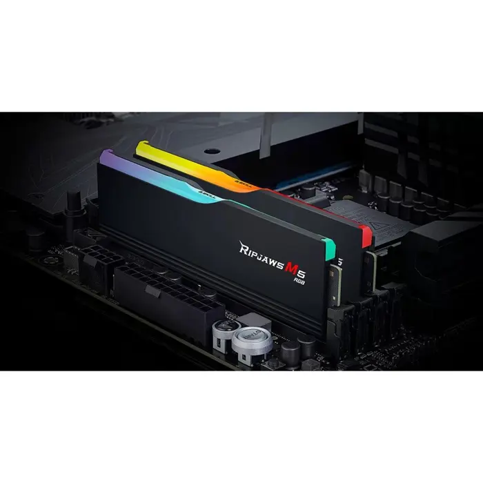 G.Skill DDR5 - 64GB - 6000 - CL - 28 (2x 32 GB) Dual Kit, memory (black, F5-6000J2836G32GX2-RM5RK, Ripjaws M5, INTEL XMP)