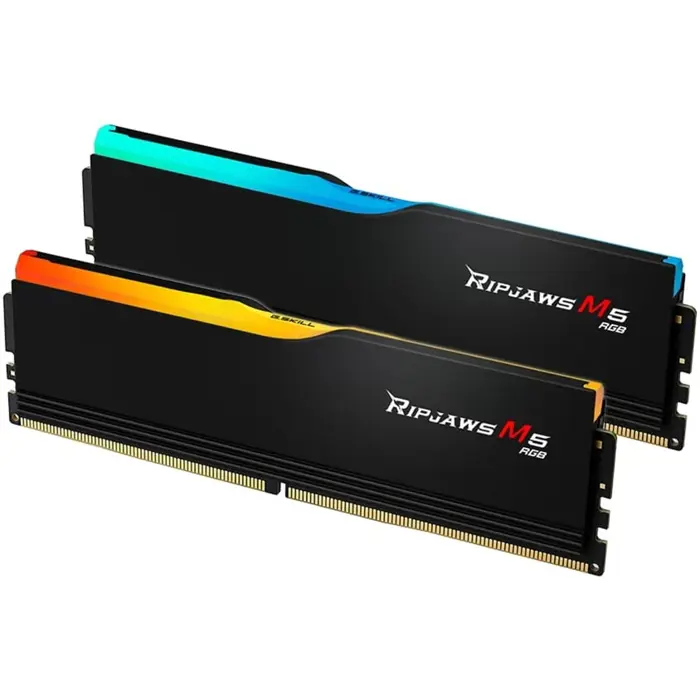 G.Skill DDR5 - 64GB - 6000 - CL - 28 (2x 32 GB) Dual Kit, memory (black, F5-6000J2836G32GX2-RM5RK, Ripjaws M5, INTEL XMP)