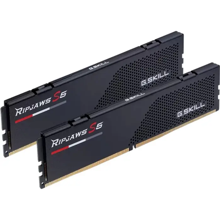 G.Skill DDR5 - 64GB - 6000 - CL - 28 (2x 32 GB) Dual Kit, memory (black, F5-6000J2836G32GX2-RS5K, Ripjaws S5, INTEL XMP)