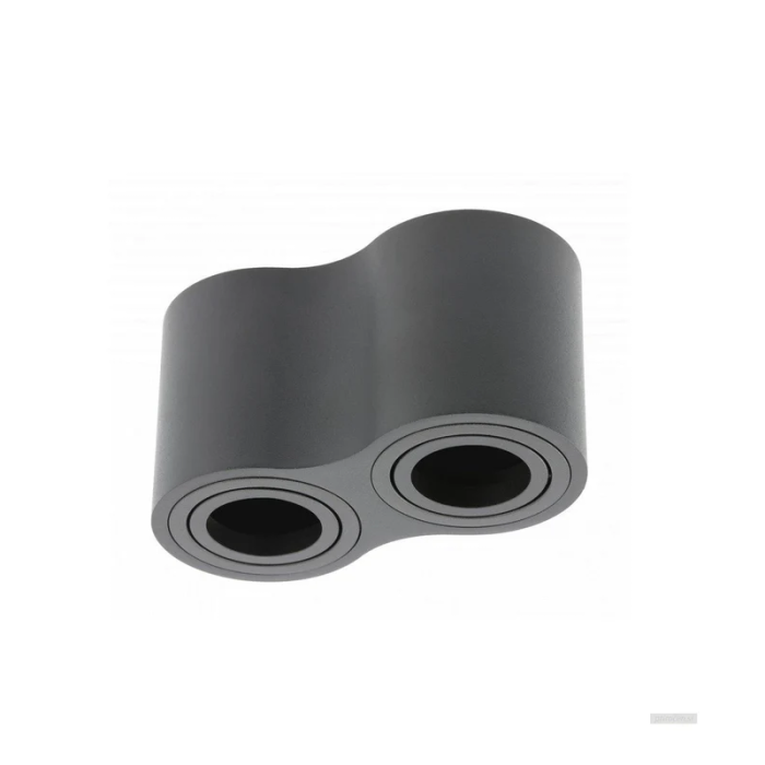 GTV ceiling lamp AVEIRO DUO BIS 2xGU10 230V IP20, black