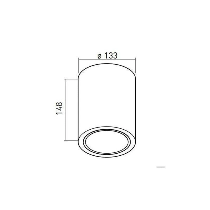 GTV ceiling lamp DRAGO 1xE27 230V IP20, black
