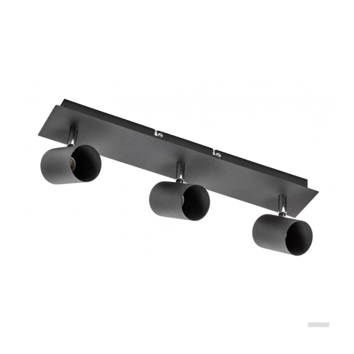 GTV ceiling lamp VENETO 3xGU10 230V IP20, black