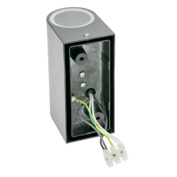 GTV outdoor wall lamp TIAGO 2x GU10 230V IP54, black