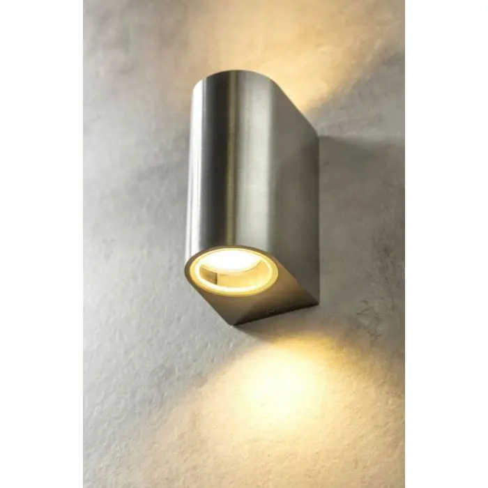 GTV outdoor wall lamp TIAGO 2x GU10 230V IP54, black