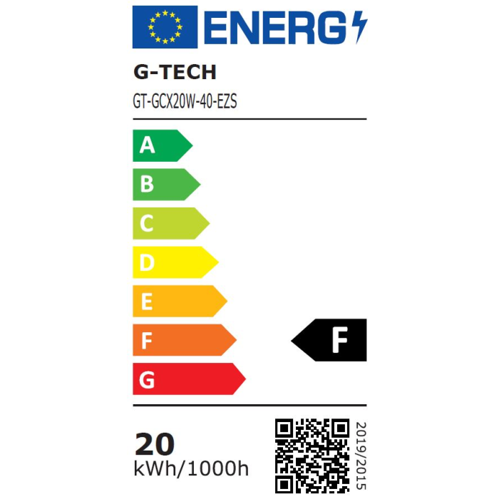 GTV reflektor G-TECH LED  20 W 1600 lm 4000K IP65 120° črn