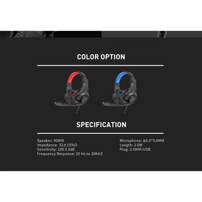 HAVIT Gamenote LED Headset HV-2031d