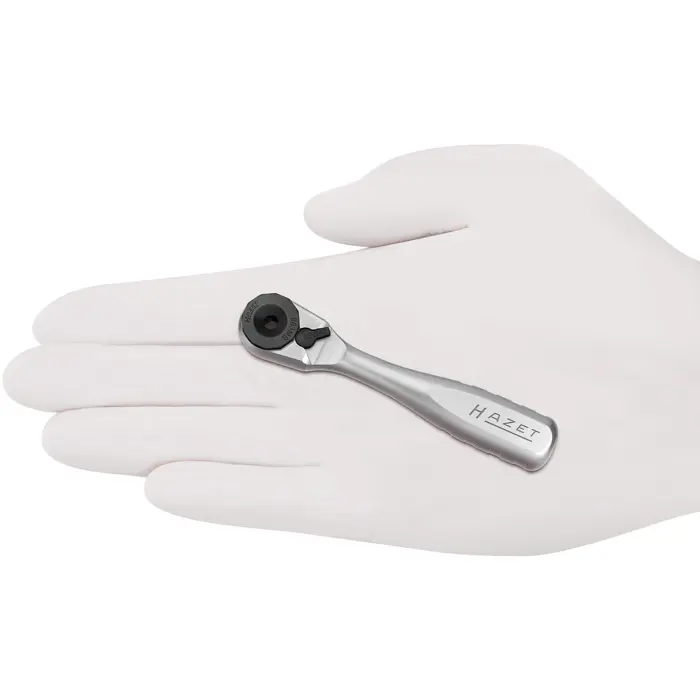 Hazet bit reversible ratchet solid steel 863MB, 1/4 (operating angle 6, spring lock)