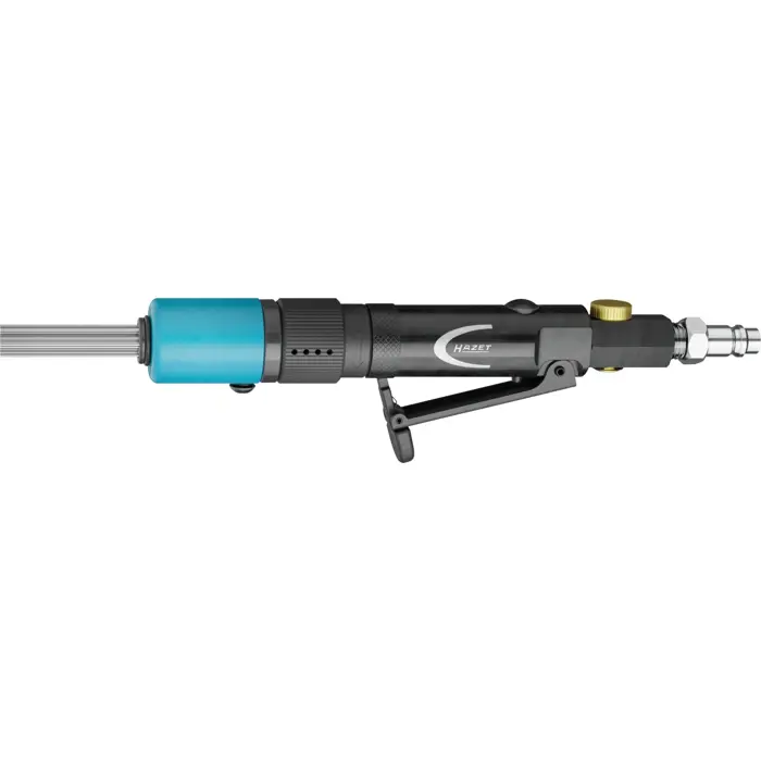 Hazet mini needle scaler 9035M-6, pneumatic scaler (black/blue)