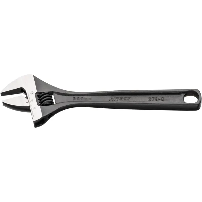 Hazet single-end wrench 279-8, adjustable, black wrench, with scale, clamping range 29 mm