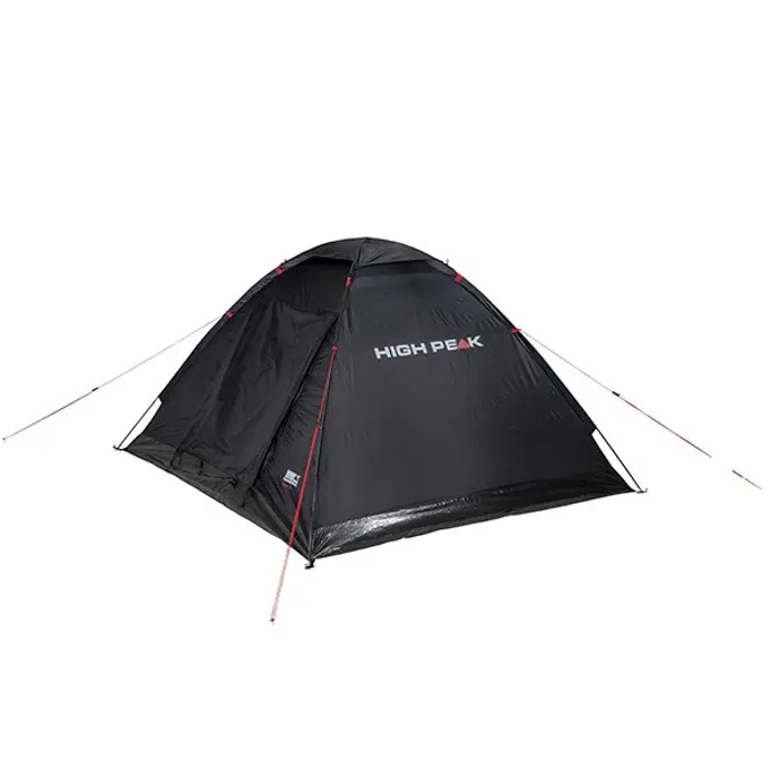 High Peak Beaver 3 Black, Red Pyramid tent 10320