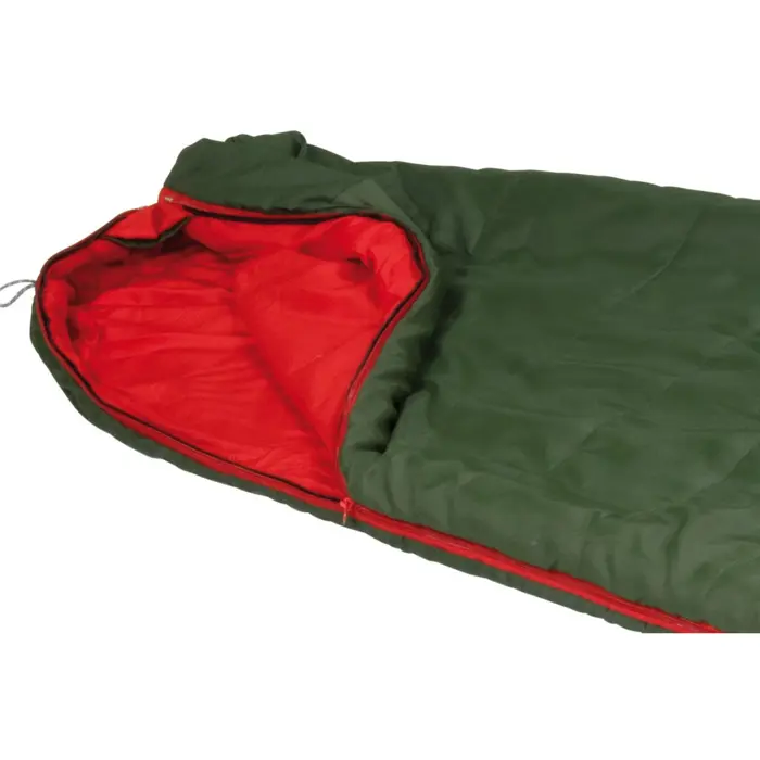 High Peak mummy sleeping bag Pak 1000 ECO (dark green/red)