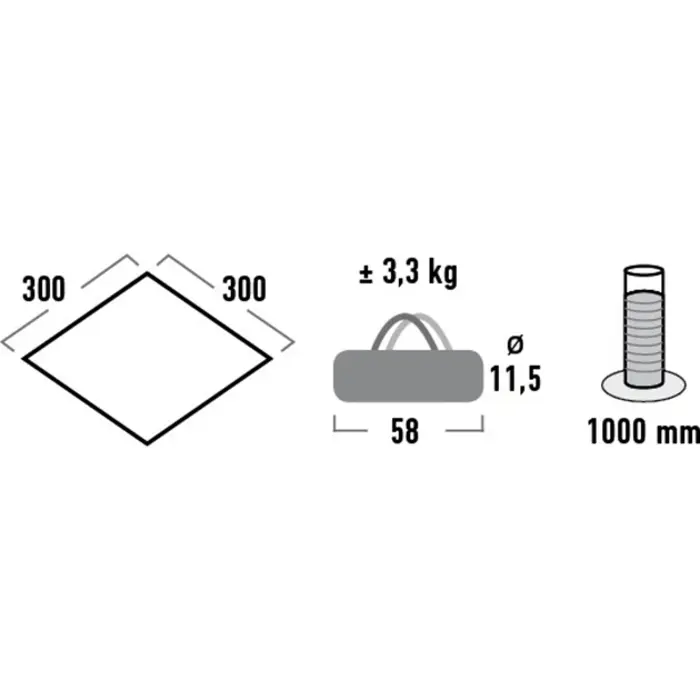 High Peak Tarp 1 Tarp grey - 10031