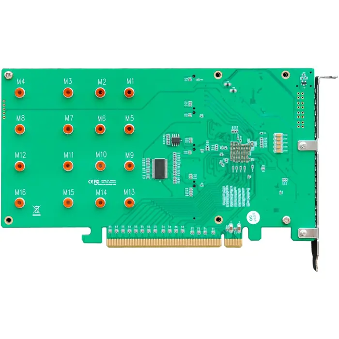 HighPoint Rocket 1104 4x M.2 Port to PCIe 3.0 x16 NVMe HBA, Interface Card