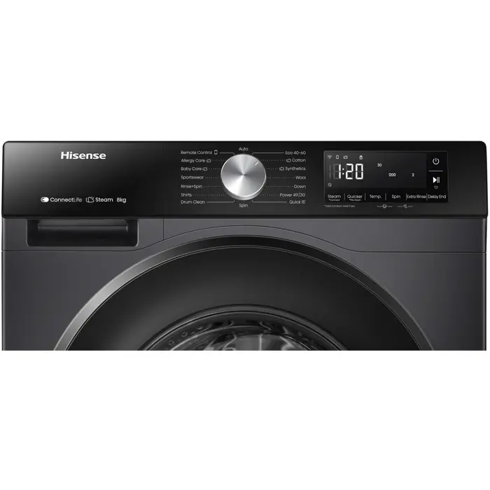 Hisense washing machine WF3S8043BB3 8kg A-30%