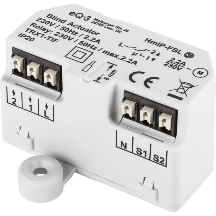 Homematic IP blind actuator flush-mounted - HmIP-FBL