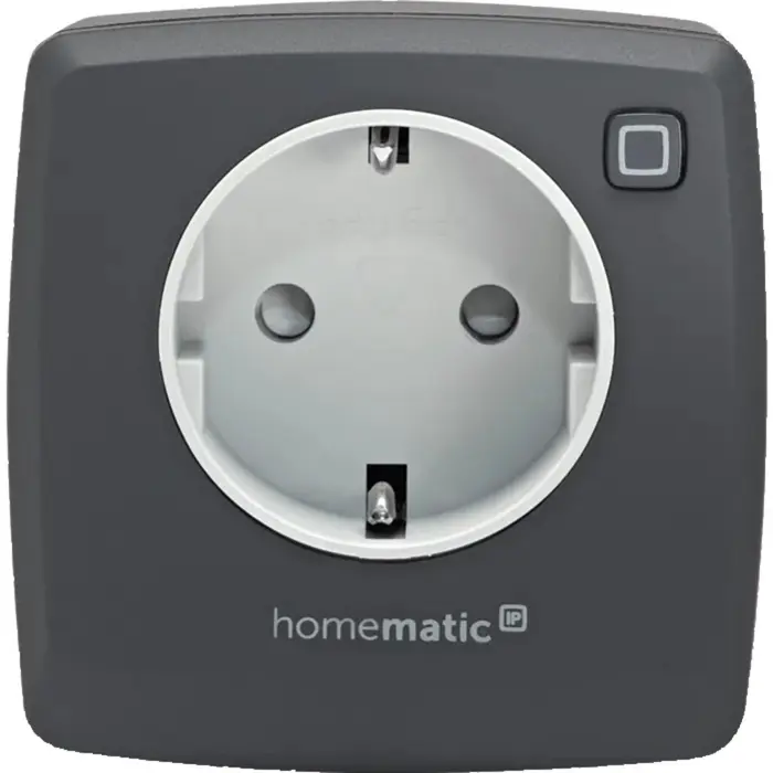 Homematic IP switching socket (HmIP-PS-2-A) anthracite