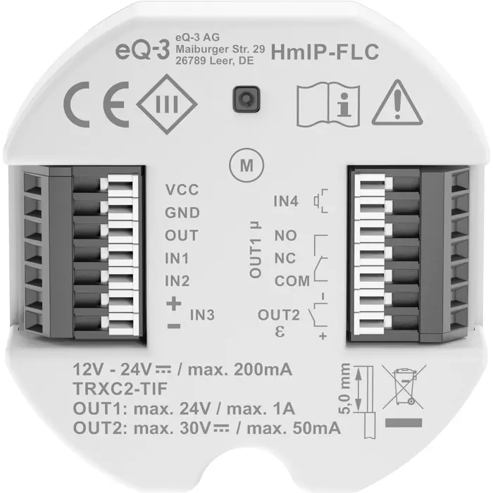 Homematic IP Universal Motor Lock Controller (HmIP-FLC) (white)