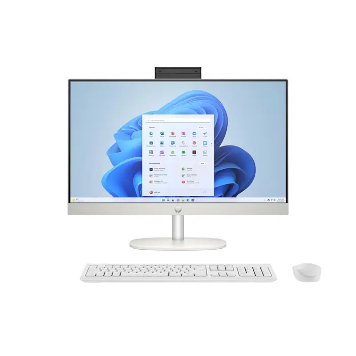 HP 24-cr0312nw AMD Ryzen™ 5 7520U 60.5 cm (23.8") 1920 x 1080 px All-in-One PC 16 GB LPDDR5-SDRAM 512 GB SSD Windows 11 Home Wi-Fi 6 (802.11ax) White