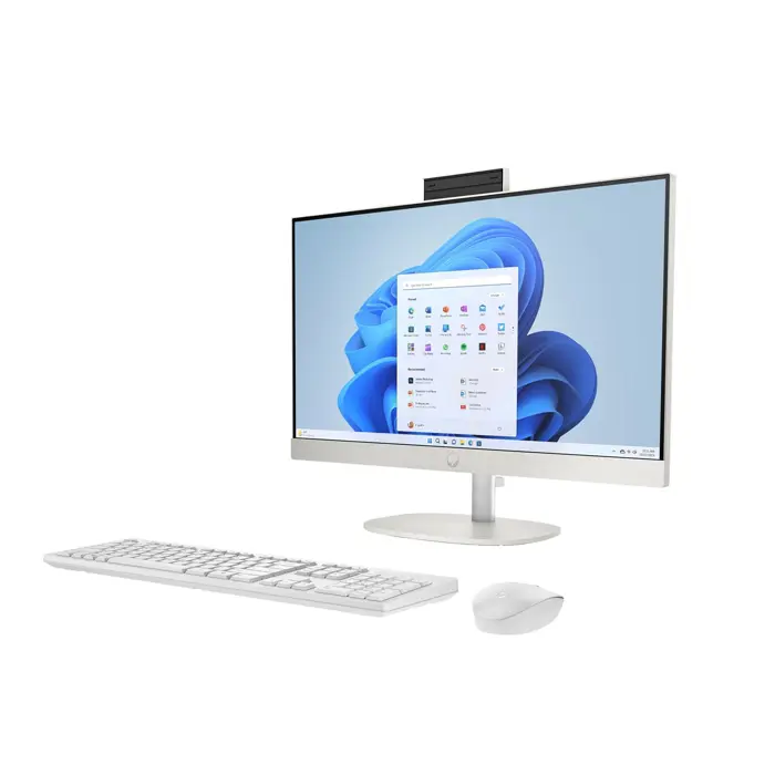 HP 24-cr0312nw AMD Ryzen™ 5 7520U 60.5 cm (23.8") 1920 x 1080 px All-in-One PC 16 GB LPDDR5-SDRAM 512 GB SSD Windows 11 Home Wi-Fi 6 (802.11ax) White