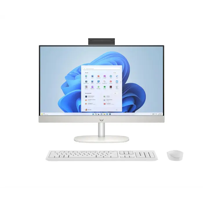 HP 24-cr0312nw AMD Ryzen™ 5 7520U 60.5 cm (23.8") 1920 x 1080 px All-in-One PC 16 GB LPDDR5-SDRAM 512 GB SSD Windows 11 Home Wi-Fi 6 (802.11ax) White