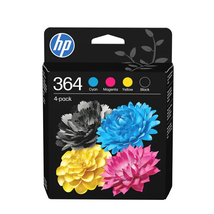 HP 364 4-pack Black/Cyan/Magenta/Yellow Original Ink Cartridges