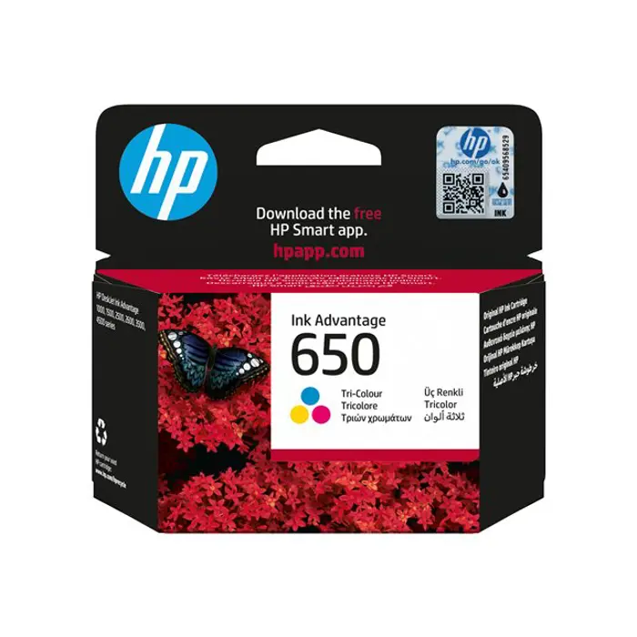 HP 650 Tri-color Ink Cartridge