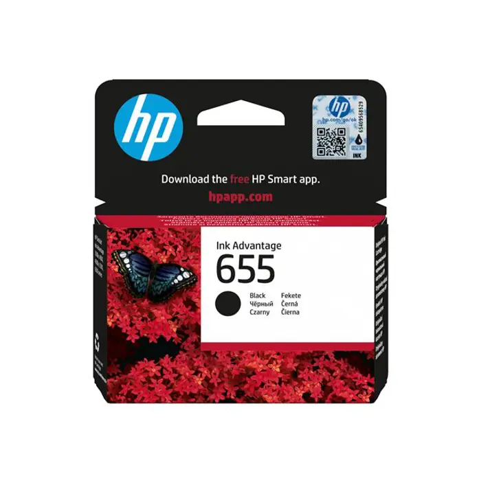 HP 655 ink cartridge black 550p