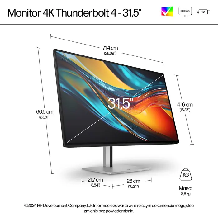 HP 732pk IPS 4K 3840x2160@60Hz DP/HDMI/USB 400cd