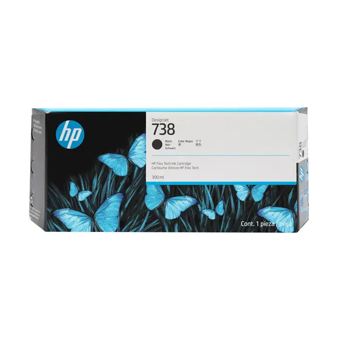 HP 738 black Tintenpatrone 300ml