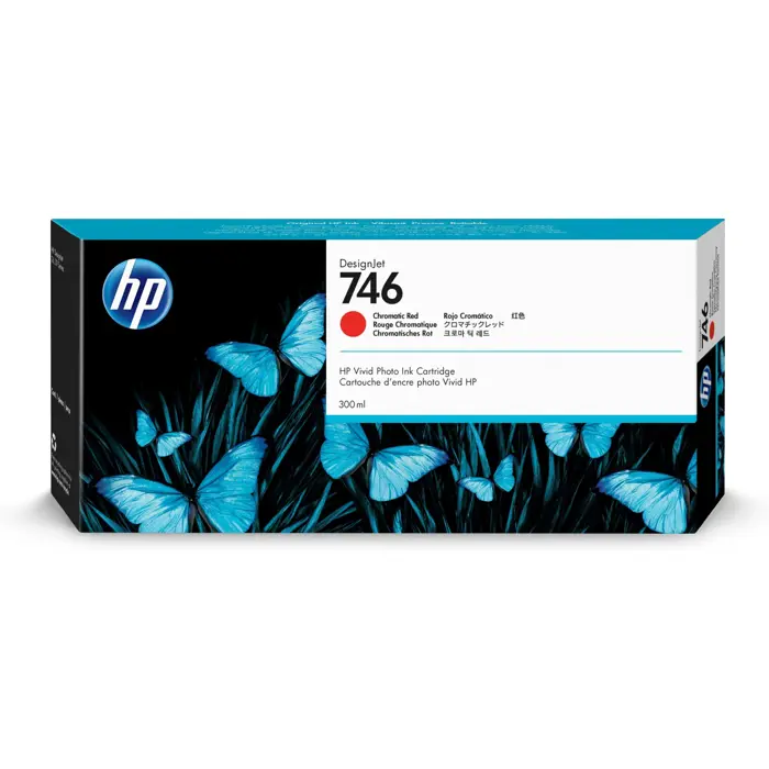 HP 746 Chromatic Rot Tintenpatrone 300ml