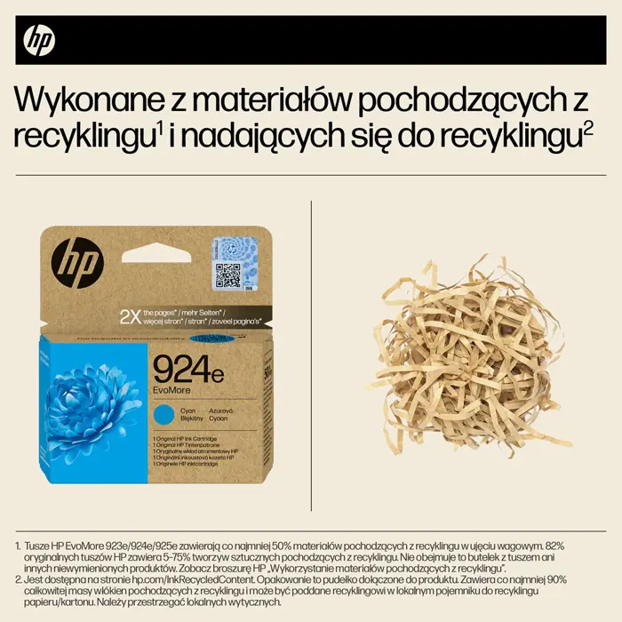 HP 924e EvoMore Cyan Original Ink Cartridge