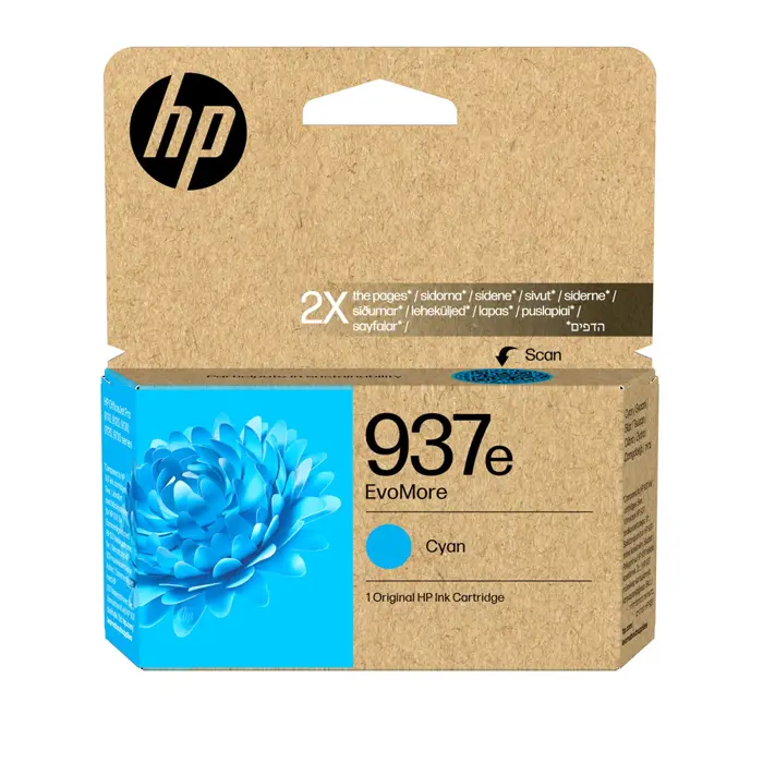 HP 937e Cyan Tintenpatrone EvoMore