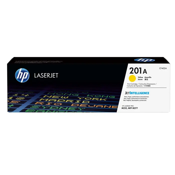 HP Cartridge number 201A HP201A HP 201A Yellow Gelb 1,4k (CF402A)