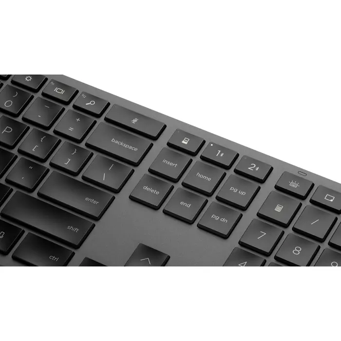 HP klawiatura bezprzewodowa 975 programowalna - odbiornik USB + Bluetooth - czarna QWERTY (3Z726AA#ABB)