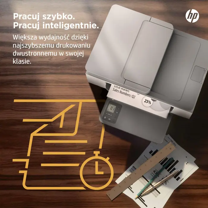HP LaserJet MFP M234sdw Printer, Black and white, Printer for Small office, Print, copy, scan, Scan to email; Scan to PDF; Compact Size; Energy Efficient; Fast 2 sided printing; 40-sheet ADF; Dualband
