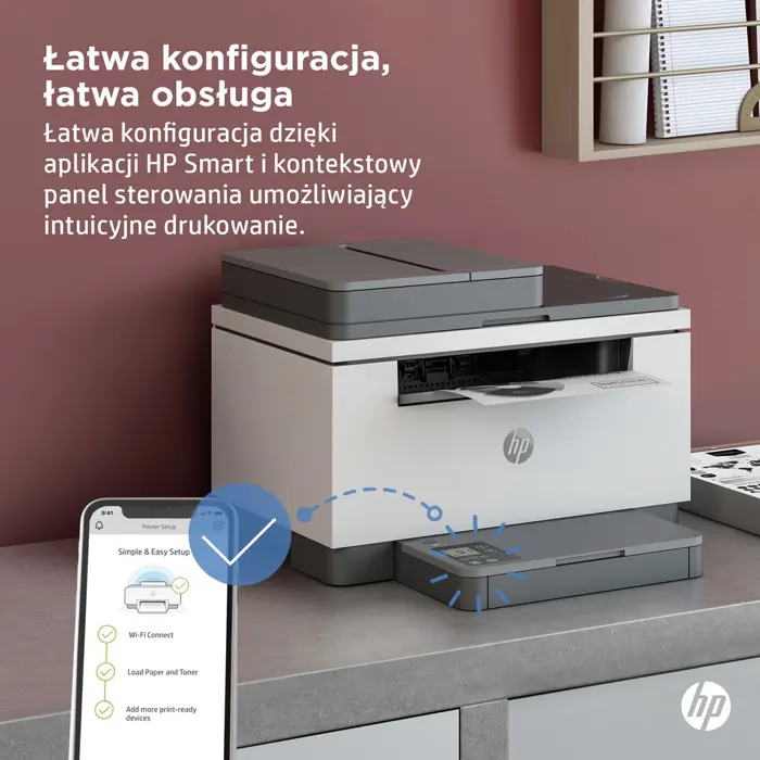 HP LaserJet MFP M234sdw Printer, Black and white, Printer for Small office, Print, copy, scan, Scan to email; Scan to PDF; Compact Size; Energy Efficient; Fast 2 sided printing; 40-sheet ADF; Dualband