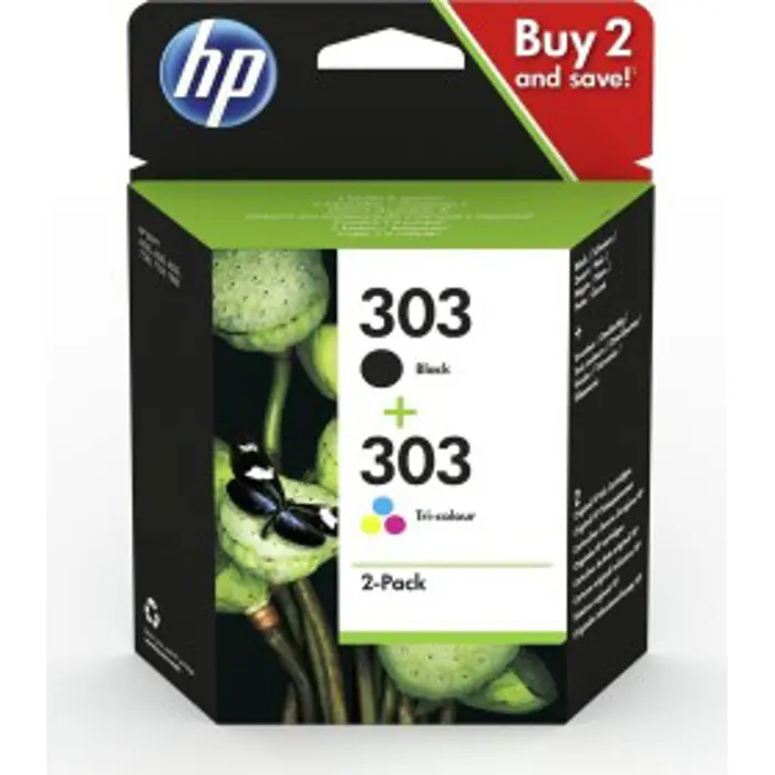 HP No.303 Ink Black Tricolor 3YM92AE